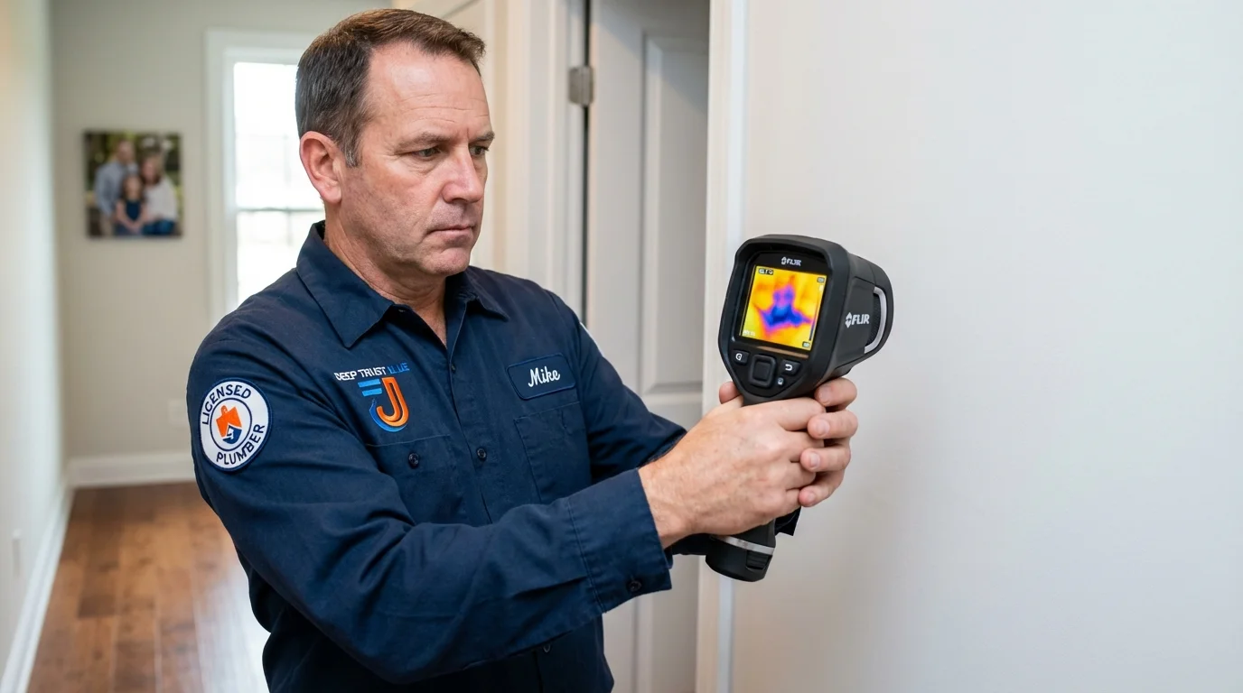 Thermal imaging leak detection by Johns Plumbing LLC in Farmingdale